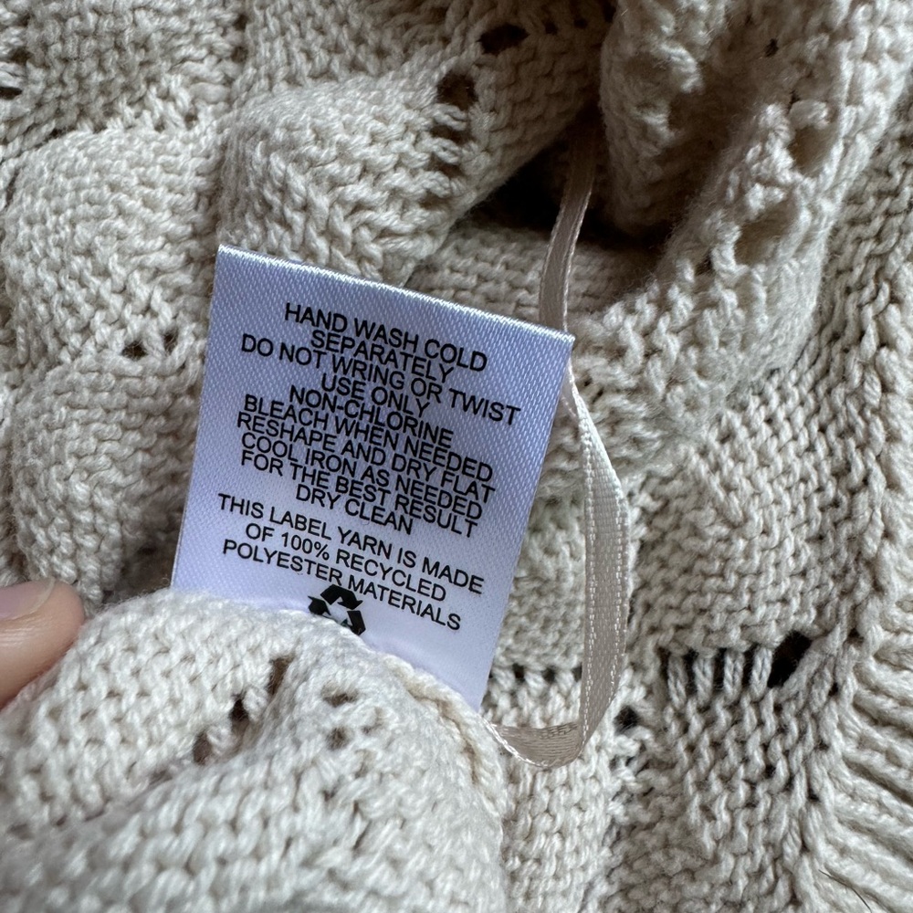 NWT Olive & Oak Cream Knit Sweater - Picture 7 of 8